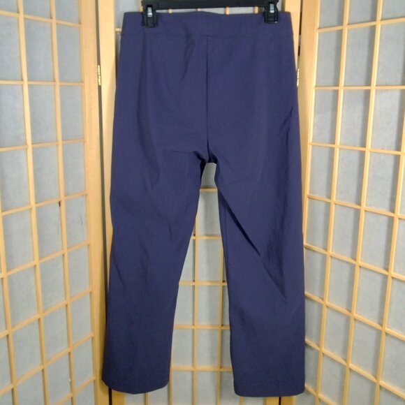 Avenue Montaigne Leo Crop Flare Pants Navy Size 8 NWT - Picture 3 of 10